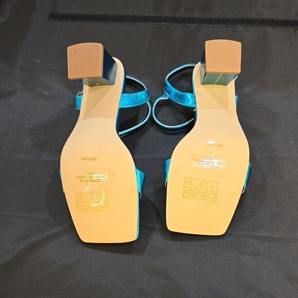 BRAND NEW BAMBOO SQUARE-TOE HIGH-HEELED WOMEN'S SANDALS - Picture 14 of 16